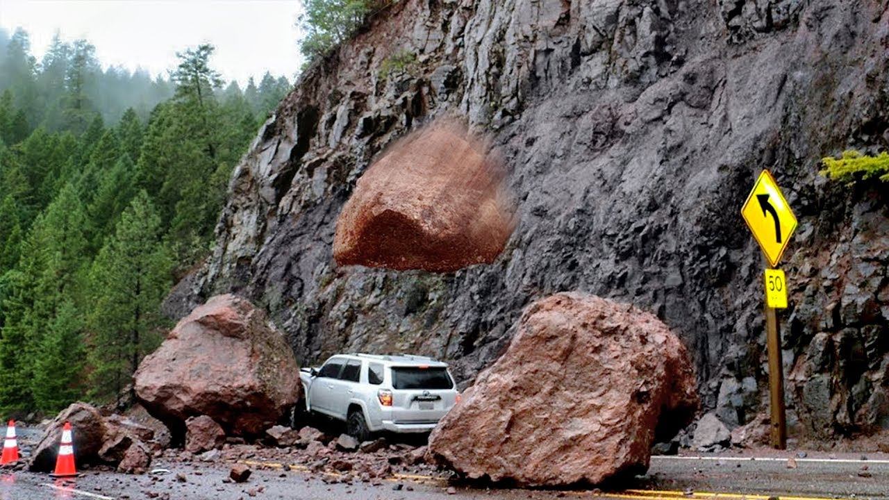 35 Мощных Камнепадов, Снятых на Камеру смотреть онлайн