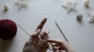 Набор петель на спицах «Длинный хвост»