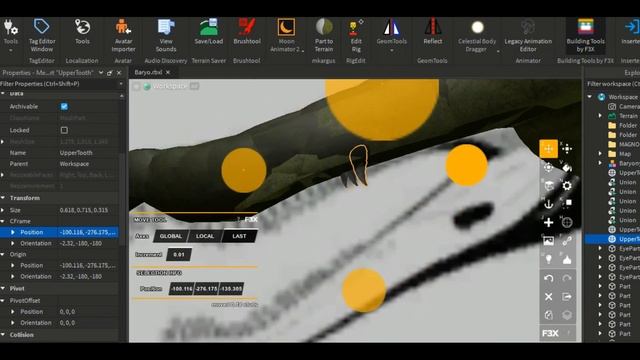 Making Baryonyx Head (Roblox Studio) смотреть онлайн