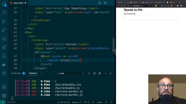 Svelte App - Speech Synthesis Api смотреть онлайн
