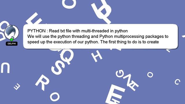 PYTHON : Read txt file with multi-threaded in python смотреть онлайн