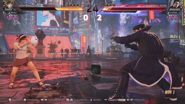 Tekken 8: Wecka (Xiaoyu) Vs LowHigh (Dragunov) | High Level Gameplay. смотреть онлайн