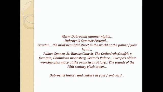 Dubrovnik Palace on Stradun, Old Town смотреть онлайн