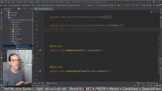 Aplicativo com Retrofit - parte 28 - Apresentar a visualização de itens em uma lista смотреть онлайн