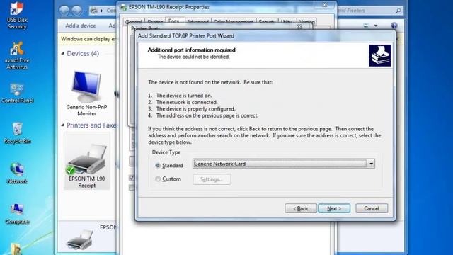 Installing EPSON Thermal Printer Driver Installation Via Network Cable & Usb смотреть онлайн