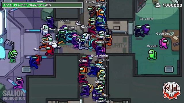 Among Us, but with 1 MILLION SEEKERS - HIDE n SEEK Mode смотреть онлайн