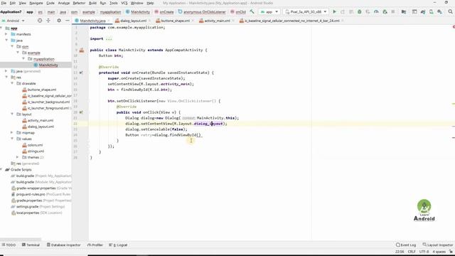 Custom dialog in android studio | Custom dialog | Transparent dialog #22 смотреть онлайн