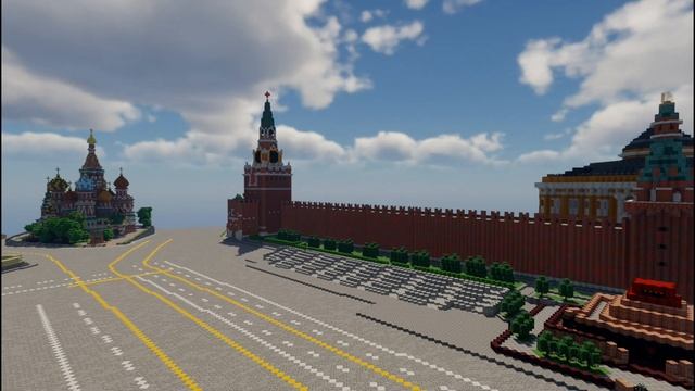 Московский Кремль и Красная Площадь в Minecraft 1 к 1 (Трейлер) смотреть онлайн