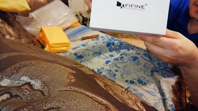 Распаковка посылки с микрофоном Fifine K669B смотреть онлайн