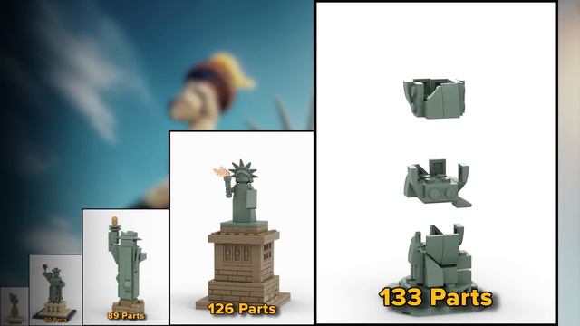 LEGO Statue of Liberty in Different Scales | Comparison смотреть онлайн