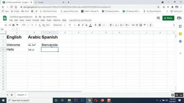 Excel Translate a language into another language Google Sheet смотреть онлайн