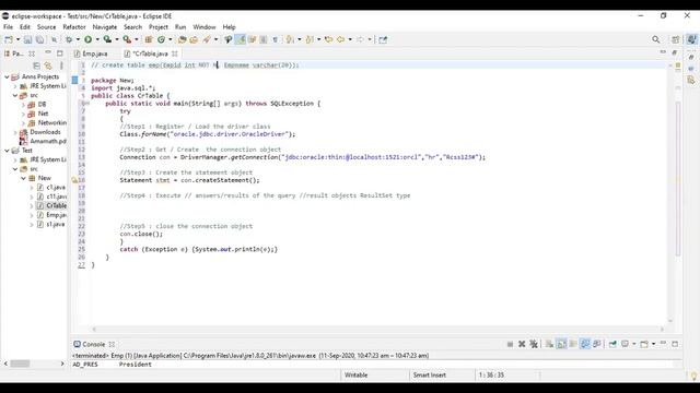JDBC Query Handling смотреть онлайн