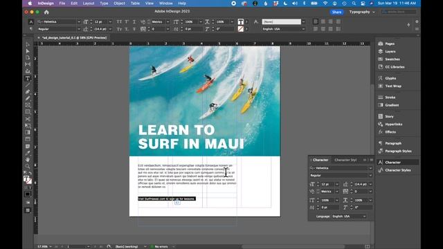 Create an ad design in Adobe InDesign - Step by step tutorial for beginners смотреть онлайн