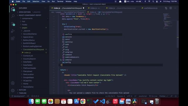 Aborting / Canceling fetch requests in ReactJS смотреть онлайн