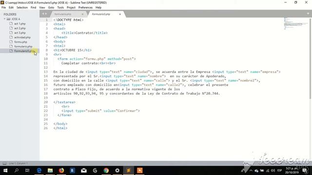 FORMULARIOS PHP. смотреть онлайн