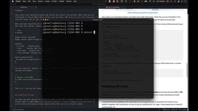 CS264 W01 L02 01 Moodle, Lectures and Getting Started with coding C# смотреть онлайн