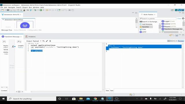 MuleSoft Dataweave for Beginners - JSON to XML Conversion | Mule4.x | Techlightning смотреть онлайн