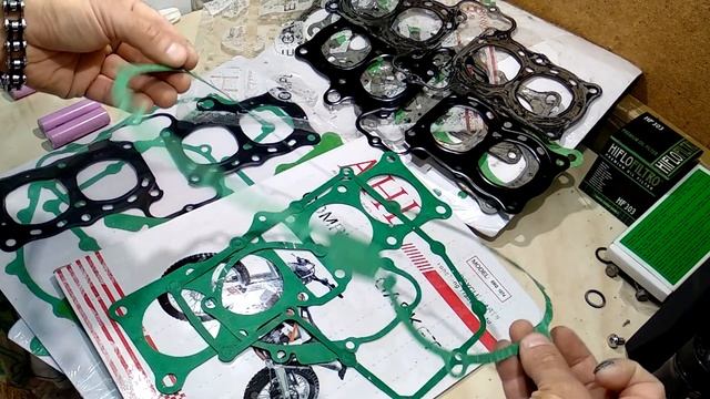 Набор прокладок на Honda CB400 Артикулы прокладок смотреть онлайн