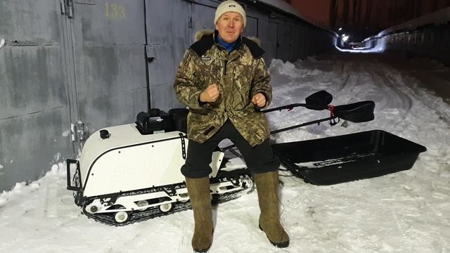 SnowDog Sport B420 Катковая подвеска, прыжок с трамплина, что делать если застрял в снегу.