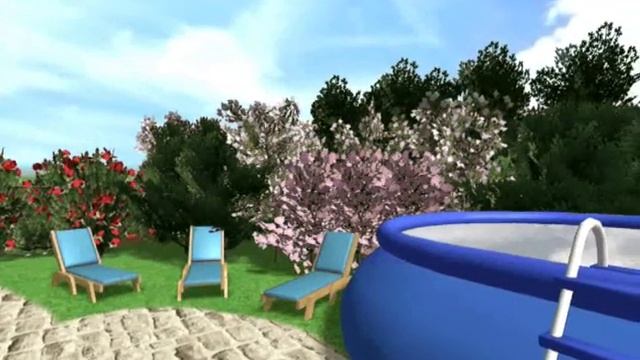 Дизайн участка с бассейном своими руками смотреть онлайн