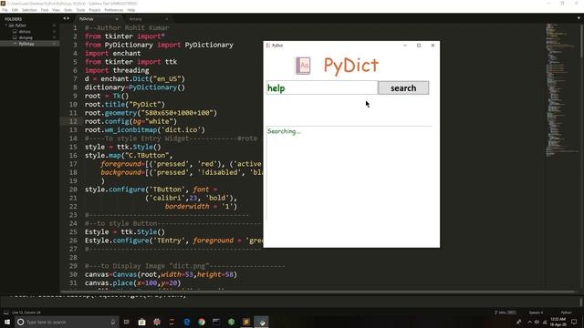 Python Tkinter Dictionary||How to make Dictionary using tkinter||Get the Source code смотреть онлайн