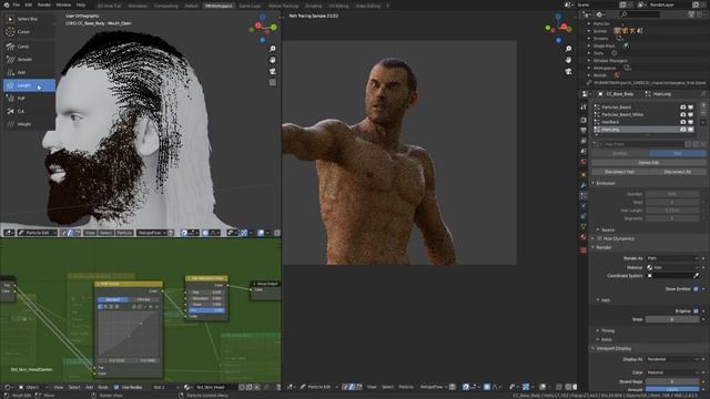 How to Create Beards & Hair in Blender 4/4 смотреть онлайн