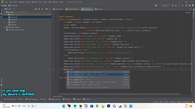 how to create a discord bot | part 3 | embeds (discord.py) смотреть онлайн
