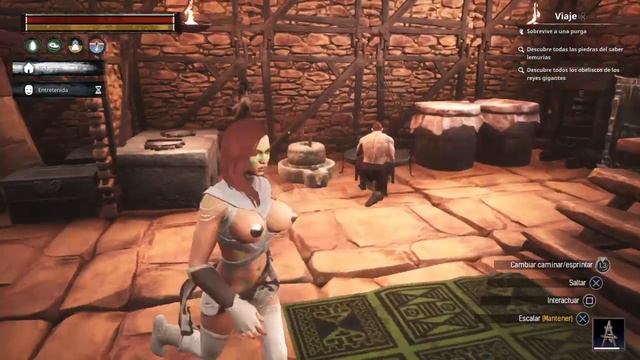 CONAN EXILES - PS4 - COMO CREAR MADERA AISLANTE