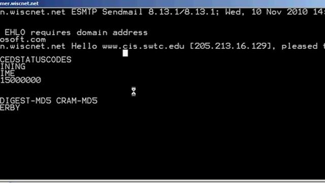YouTube Telnet into SMTP Server смотреть онлайн