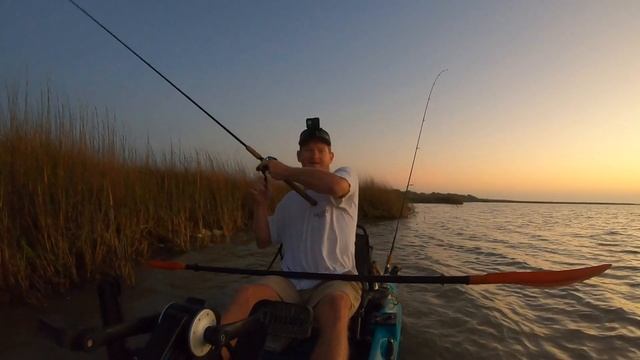 Redfish On A Custom Top Water And Gulp Swimming Mullet Light Tackle Kayak Fishing смотреть онлайн