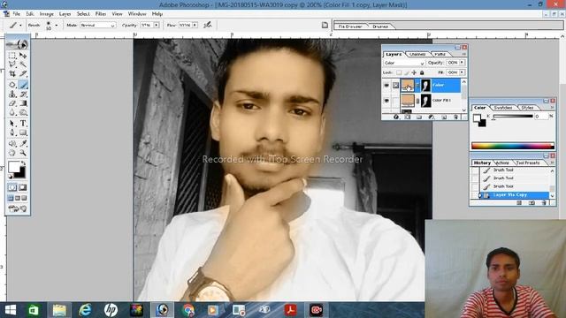 photoshop m photoko black and white kase kare photoshop me black and white photo ko colour kaise ka смотреть онлайн