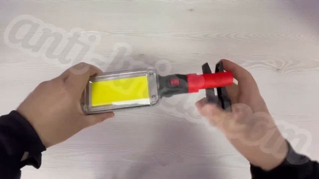 Фонарь-светильник аккумуляторный Worklight ZJ-8859, Лампа для СТО с магнитом и крючком Worklight