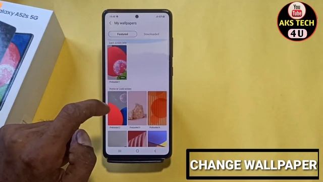 How To Change Wallpaper in Samsung Galaxy A52s | Samsung A52s 5G Wallpaper | @akstech4u смотреть онлайн