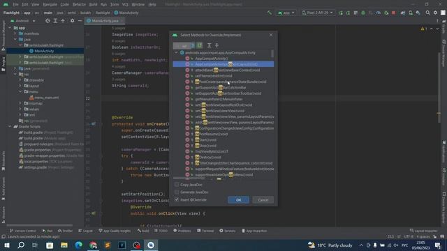Приложение Фонарик на Java в Android Studio. Урок 05. Добавляем меню. смотреть онлайн