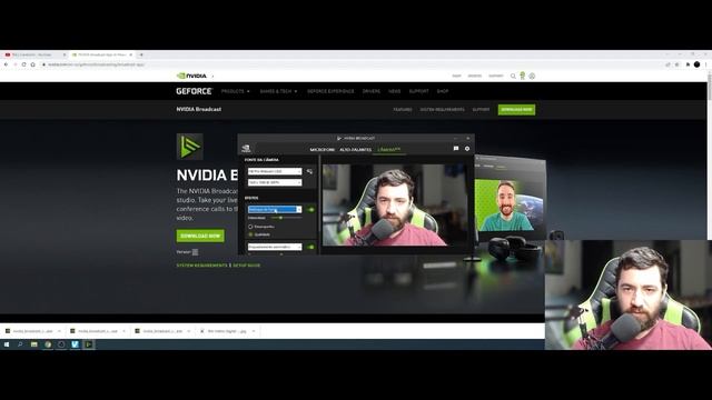 Configurando Chroma Key por software ( Nvidia BroadCast) + OBS смотреть онлайн