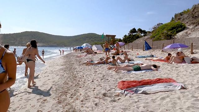 Ibiza Spain // Ses Salines Beach Ibiza Spain 4K смотреть онлайн