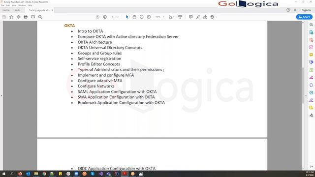 Okta Demo | Okta Introduction |Okta Online Training-GoLogica Technologies смотреть онлайн