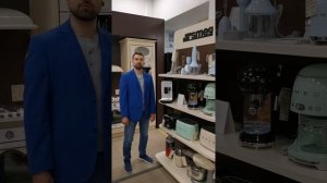 Автоматическая кофемашина SMEG BCC02BLMEU серо-коричневый (Taupe)