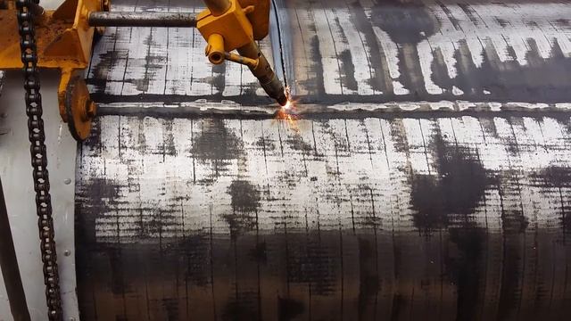 Кромкование, торцовка с фаской труб дм.820мм. смотреть онлайн