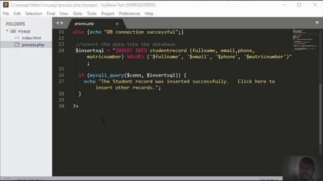 HTML Form Submission through PHP and MySQL Part 2 смотреть онлайн