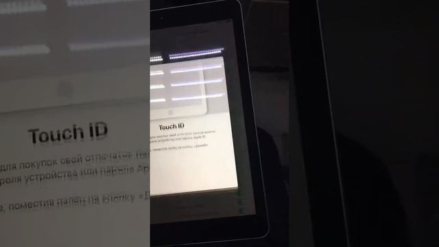 Apple IPad проверка Touch Id