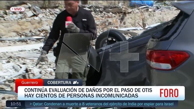 Dron de N+ muestra devastación de Otis en zona hotelera de Acapulco - Expreso de la Mañana смотреть онлайн