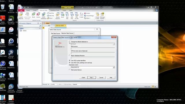 setup ODBC for Ms.Access to Ms.SQL Server смотреть онлайн