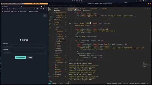 Authentication in React with NodeJS and PostgreSQL - Part 6 смотреть онлайн