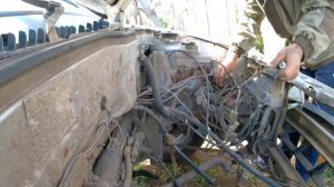 снятие подкапотной косы / ваз 2109