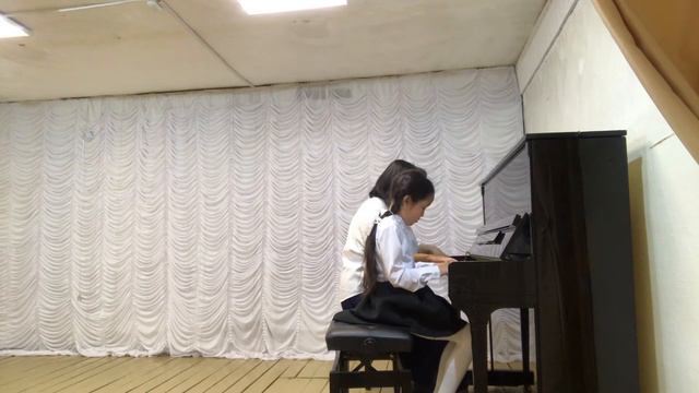 Аня Новикова и Тимофеева О.Д. Ансамблевое музицирование «Учитель -ученик» смотреть онлайн