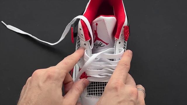 HOW TO LOOSELY LACE JORDAN 4's | AIR JORDAN 4 LACE STYLE