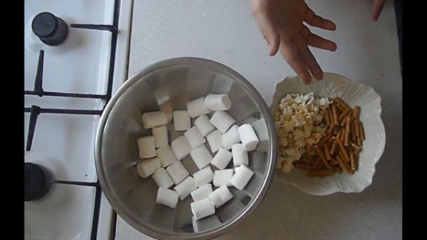 Батончики для перекуса с маршмеллоу