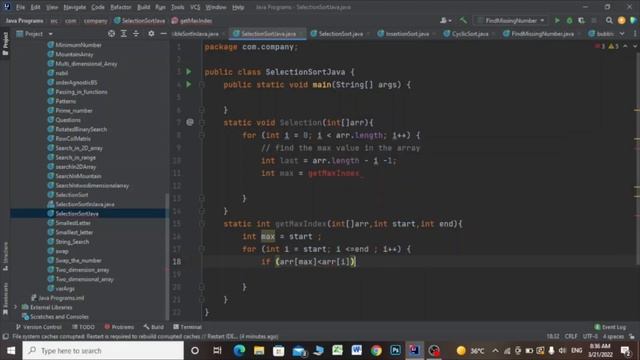 how selection sort algorithm works || selection sort code in java смотреть онлайн