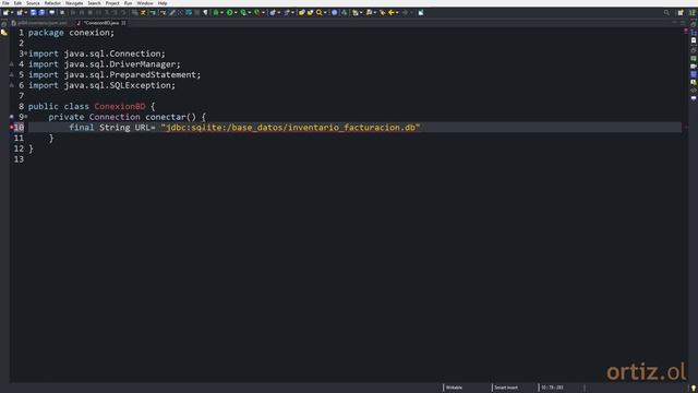 Java Curso: 223 Creación Clase ConexionBD para Interactuar con la Base de Datos SQLite de Inventari смотреть онлайн